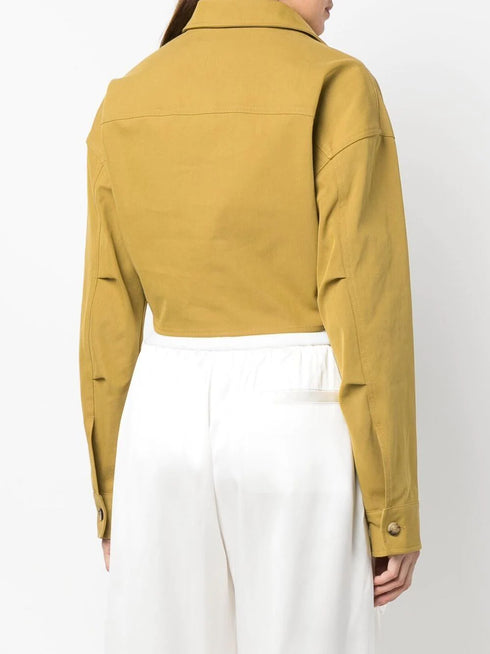 camisa cargo corta con giro en el frente